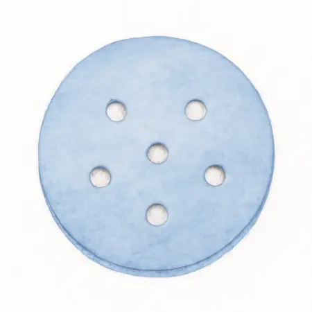 Water color illustrative image of a generic 6 in. 600 Grit Hook and Loop 6-Hole Pattern Sanding Discs with Zirconia Grain, 5 Pack