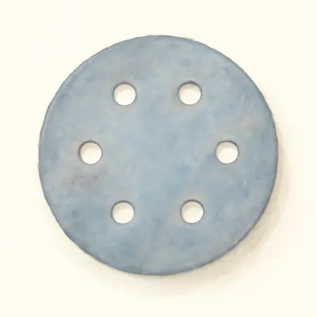 Water color illustrative image of a generic 6 in. 80 Grit Hook and Loop 6-Hole Pattern Sanding Discs with Zirconia Grain, 5-Pack