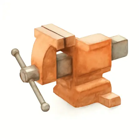 Water color illustrative image of a generic 6 in. Hitch Vise