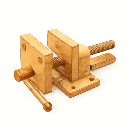 Water color illustrative image of a generic 6 in. Portable Carpenters Vise
