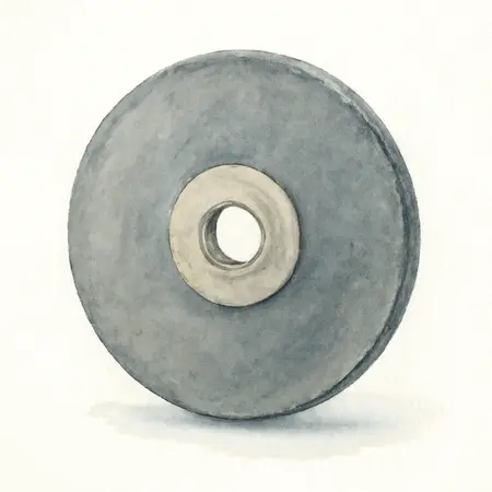 Water color illustrative image of a generic 6 in. x 1/16 in. x 5/8 in. Type 01/41 Metal Cut-off Wheel, 5-Pack