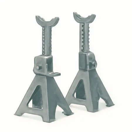 Water color illustrative image of a generic 6 Ton Heavy Duty Ratcheting Jack Stands, Black