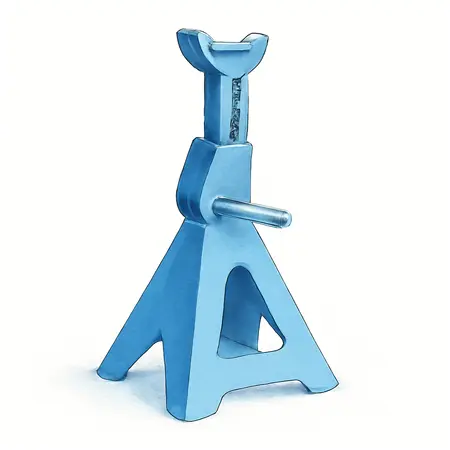Water color illustrative image of a generic 6 Ton Heavy Duty Ratcheting Jack Stands, Blue