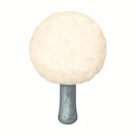 Water color illustrative image of a generic 7-1/2 In Wool Buffing Pad