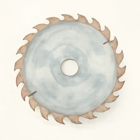 Water color illustrative image of a generic 7-1/4 in., 18T Framing Circular Saw Blade