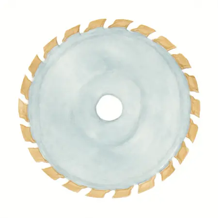 Water color illustrative image of a generic 7-1/4 in., 4T PCD Fiber Cement Circular Saw Blade