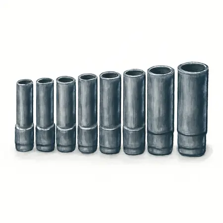 Water color illustrative image of a generic 1/2 in. Drive Metric Impact Deep Socket Set, 10-Piece