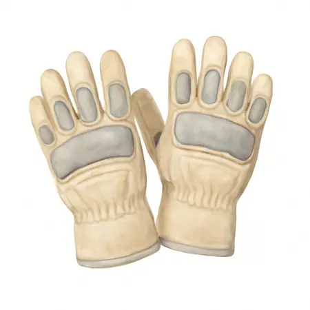 Water color illustrative image of a generic High-Dexterity Impact-Resistant Work Gloves, X-Large