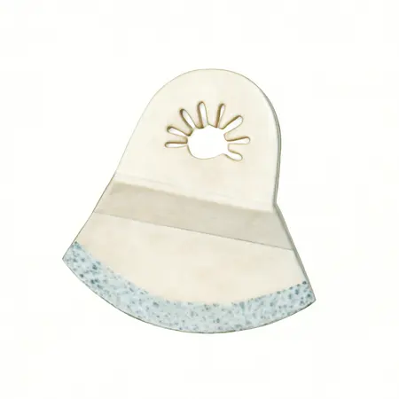 Water color illustrative image of a generic 3-1/2 in. Diamond Grit Half-Moon Blade with 1/16 in. Thin Kerf