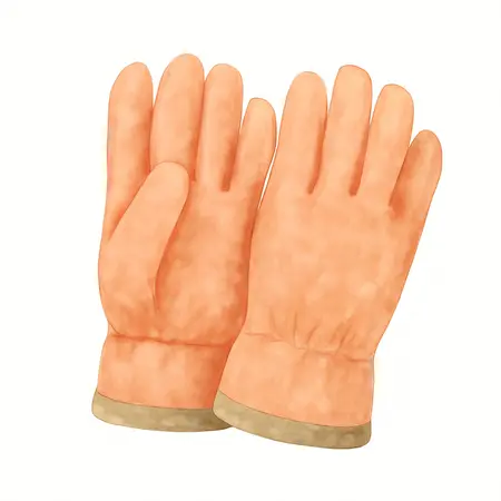 Water color illustrative image of a generic Water-Resistant Insulated Work Gloves, Large