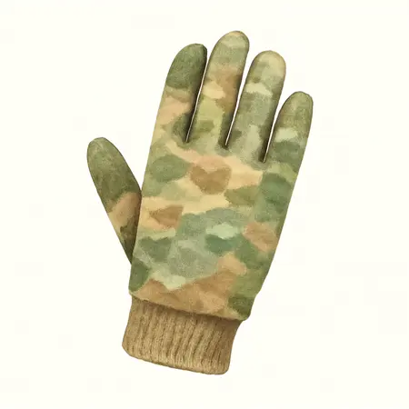 Water color illustrative image of a generic Camouflage Performance Work Gloves, Large