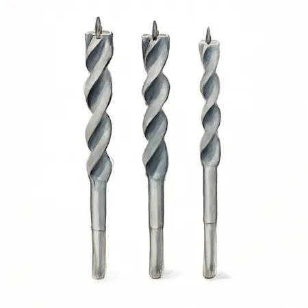 Water color illustrative image of a generic 7-1/2 in. Auger Bit Set, 3-Piece