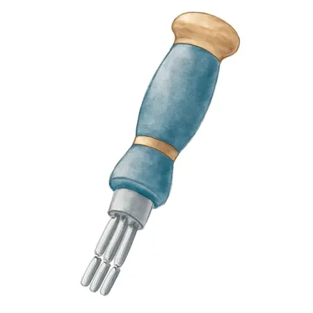 Water color illustrative image of a generic 14-in-1 Precision Screwdriver/Nut Driver