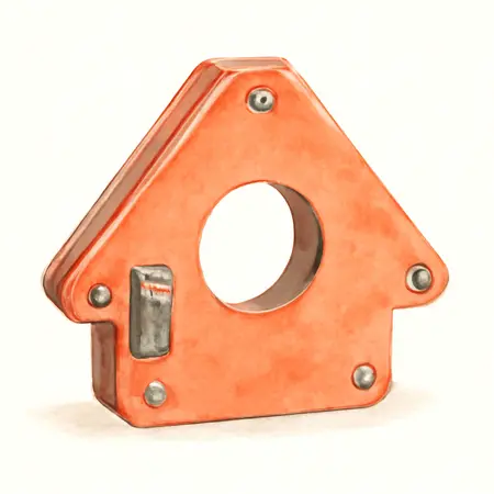 Water color illustrative image of a generic 160 lb. Rated Heavy Duty On/Off Welding Magnet, Large