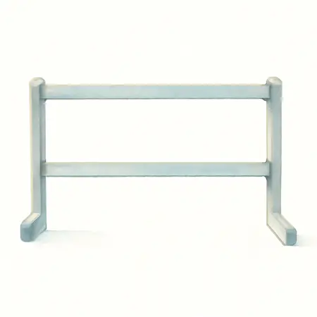 Water color illustrative image of a generic Custom Modular 5 ft. x 10 ft. Utility Trailer Ramp Holder Set