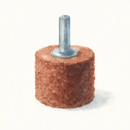Water color illustrative image of a generic 4-1/2 in. x 4 in. x 3/4 in., 40-Grit Stripping Drum for Surface Conditioning Tools