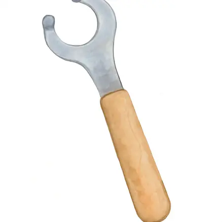 Water color illustrative image of a generic Variable-Pin Spanner Wrench