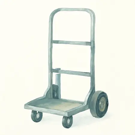Water color illustrative image of a generic Welding Cylinder Cart