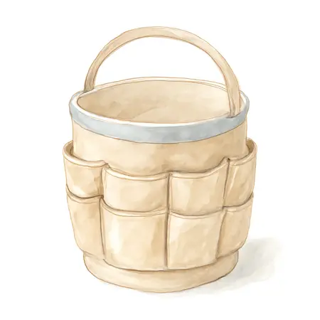 Water color illustrative image of a generic 5 Gallon Bucket Tool Bag