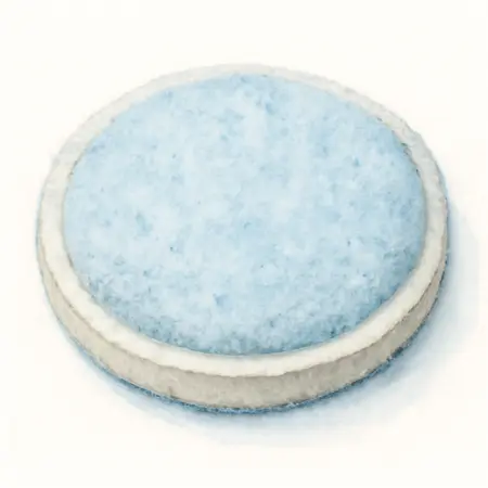 Water color illustrative image of a generic 3 in. Universal Heavy Cut Microfiber Pad, 2-Piece