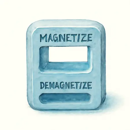 Water color illustrative image of a generic Magnetizer/Demagnetizer