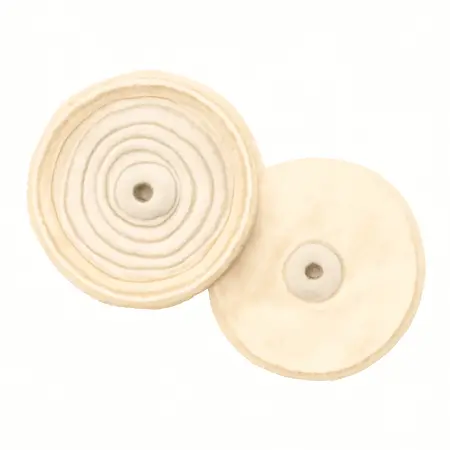 Water color illustrative image of a generic 6 in. Spiral and Loose Cotton Buffing Wheels, 2-Piece