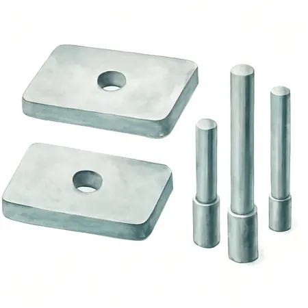 Water color illustrative image of a generic Shop Press Accessory Kit, 6-Piece