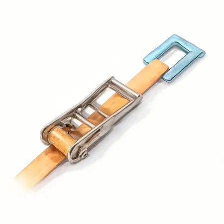 Water color illustrative image of a generic 1467 lb. Capacity, 2 in. x 20 ft. E-Track Ratcheting Tie-Down