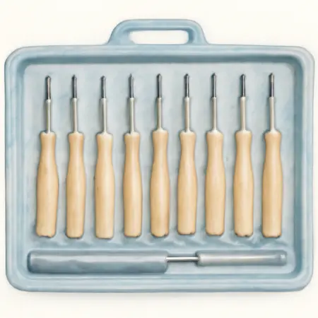 Water color illustrative image of a generic Precision Screwdriver Set, 12-Piece