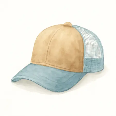 Water color illustrative image of a generic HARBOR FREIGHT Low-Profile Trucker Hat