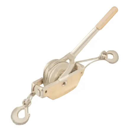 Water color illustrative image of a generic 2000 lb., 1 Ton Capacity 10 ft. Cable Winch Puller