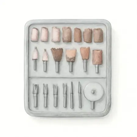 Water color illustrative image of a generic Rotary Accessory Kit, 105-Piece