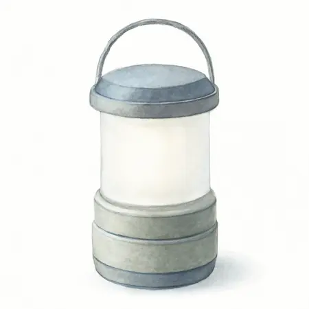 Water color illustrative image of a generic 500 Lumen Compact Pop-Up Lantern
