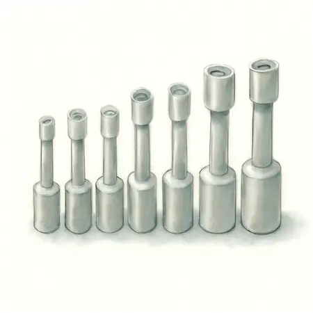 Water color illustrative image of a generic SAE Magnetic Nut Setter Set, 9-Piece