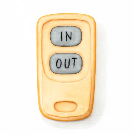 Water color illustrative image of a generic Wireless Winch Remote Control