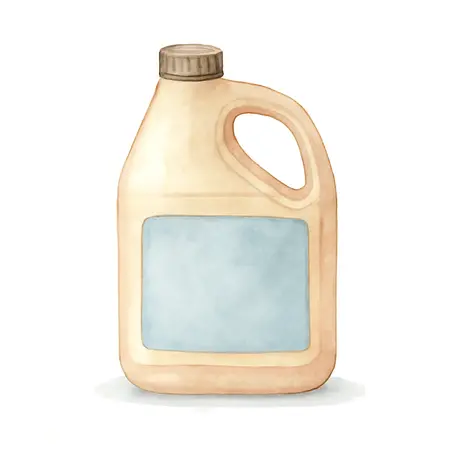 Water color illustrative image of a generic 32 oz. Air Compressor Oil