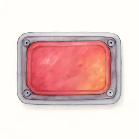 Water color illustrative image of a generic Submersible LED Right/Passenger Side Trailer Light - Stop, Tail, and Turn
