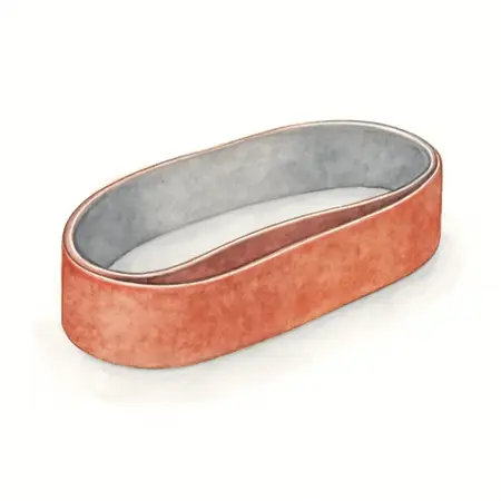 Water color illustrative image of a generic 1 in. x 30 in., 120-Grit Sanding Belts with Zirconia Alumina Grain, 2-Pack