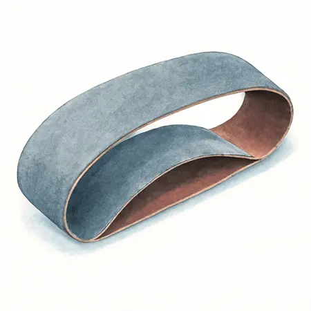 Water color illustrative image of a generic 1 in. x 30 in., 80-Grit Sanding Belts with Zirconia Alumina Grain, 2-Pack