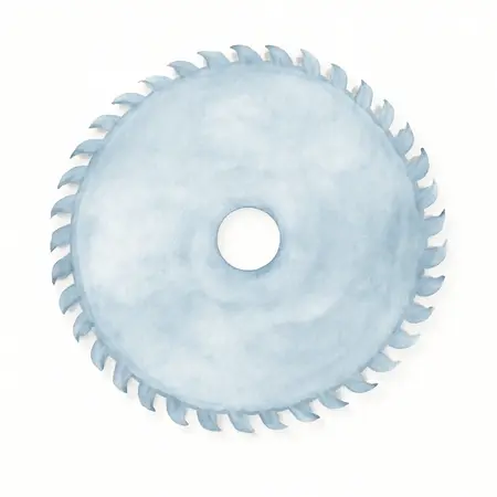 Water color illustrative image of a generic 7-1/4 in., 48T Steel Cutting Circular Saw Blade