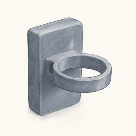 Water color illustrative image of a generic Magnetic Cup Holder, Slate Gray