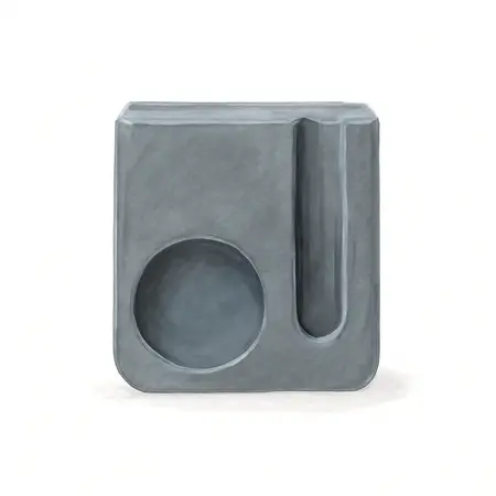 Water color illustrative image of a generic Magnetic Spray Can and Screwdriver Holder, Slate Gray