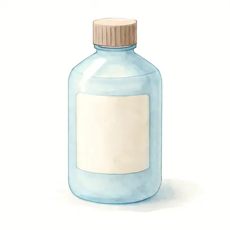 Water color illustrative image of a generic 8 oz. Diagnostic Smoke Machine Fluid