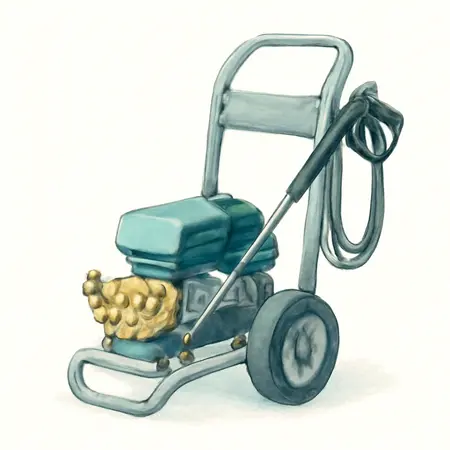 Water color illustrative image of a generic 3200 PSI, 2.8 GPM, 6.8 HP (223cc) Pressure Washer, CARB