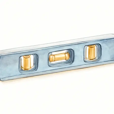 Water color illustrative image of a generic 72 in. Box Frame Level