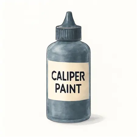 Water color illustrative image of a generic 12 oz. Caliper Paint, Black