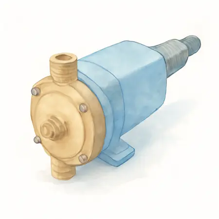 Water color illustrative image of a generic 750 GPH Drill Pump