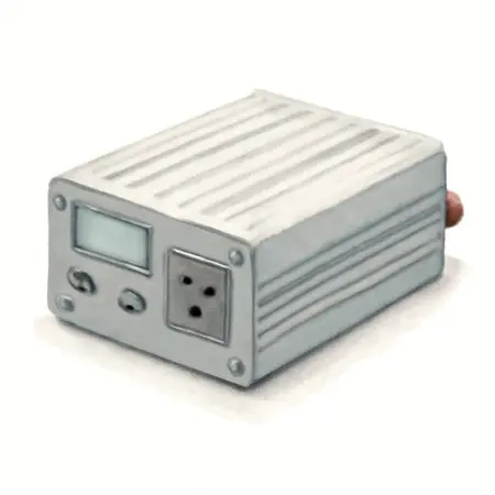 Water color illustrative image of a generic 750 Watt Continuous/1500 Watt Peak Modified Sine Wave Power Inverter