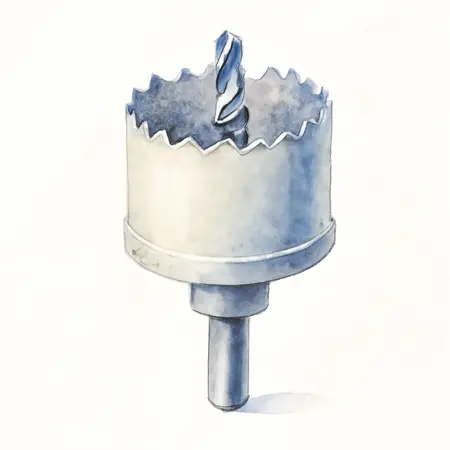 Water color illustrative image of a generic 7/8 in. Carbide Tipped Hole Cutter