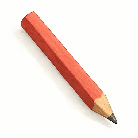 Water color illustrative image of a generic 7 in. Carpenters Pencil